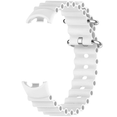 Ремінець Ocean Band для Xiaomi Mi Band 9/8/10 Білий / White Ремінець Ocean Band для Xiaomi Mi Band 9/8/10 Білий / White