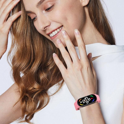 Ремінець Ocean Band для Xiaomi Mi Band 9/8/10 Рожевий / Pink