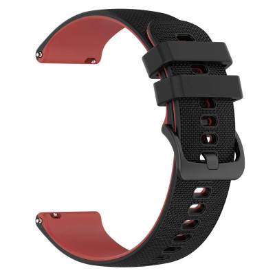 Ремінець Ribby для Smart Watch 20mm Black / Red Ремінець Ribby для Smart Watch 20mm Black / Red