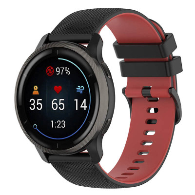 Ремінець Ribby для Smart Watch 20mm Black / Red
