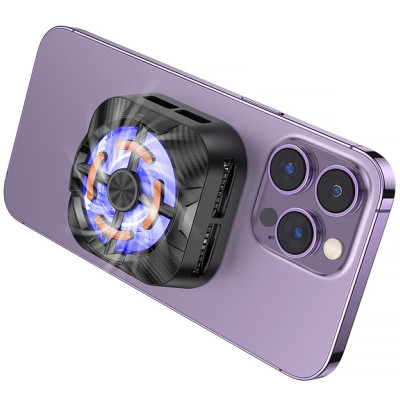 Охолоджуючий кулер для мобільного телефону Borofone BG15 Travel magnetic Black Охолоджуючий кулер для мобільного телефону Borofone BG15 Travel magnetic Black