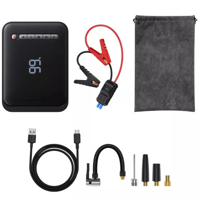 Пусковий пристрій (бустер) для автомобіля Baseus Super Energy Jump 8000 mAh (CGCN) Black Пусковий пристрій (бустер) для автомобіля Baseus Super Energy Jump 8000 mAh (CGCN) Black