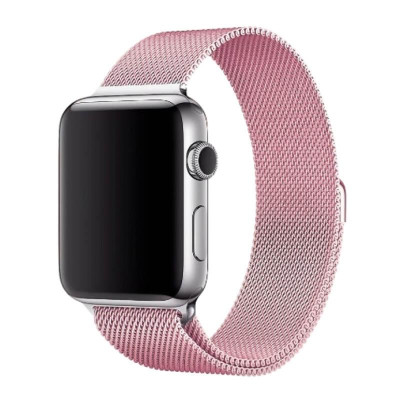 Ремінець Milanese Loop Design для Apple Watch 38/40/41/42mm(ser.10) Rose Pink