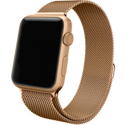Ремінець Milanese Loop Design для Apple Watch 42(ser.1-3)/44/45/46/49mm Champagne Ремінець Milanese Loop Design для Apple Watch 42(ser.1-3)/44/45/46/49mm Champagne