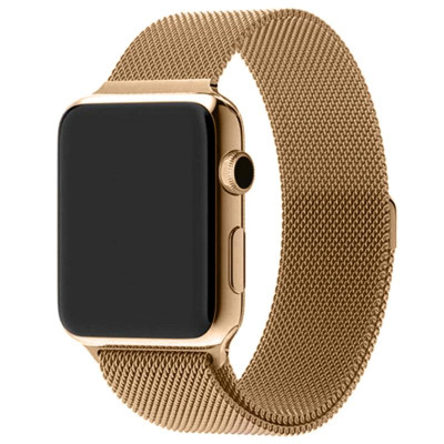 Ремінець Milanese Loop Design для Apple Watch 42(ser.1-3)/44/45/46/49mm Champagne