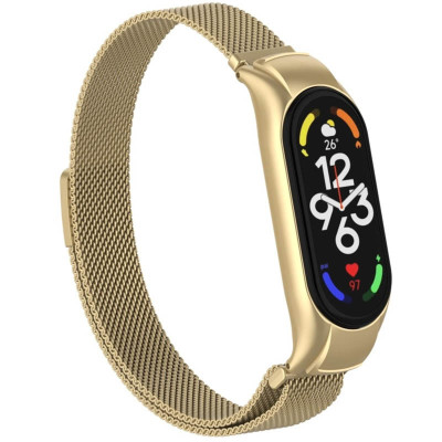 Ремінець Milanese Loop Design для Xiaomi Mi Band 5/6 Vintage gold Ремінець Milanese Loop Design для Xiaomi Mi Band 5/6 Vintage gold