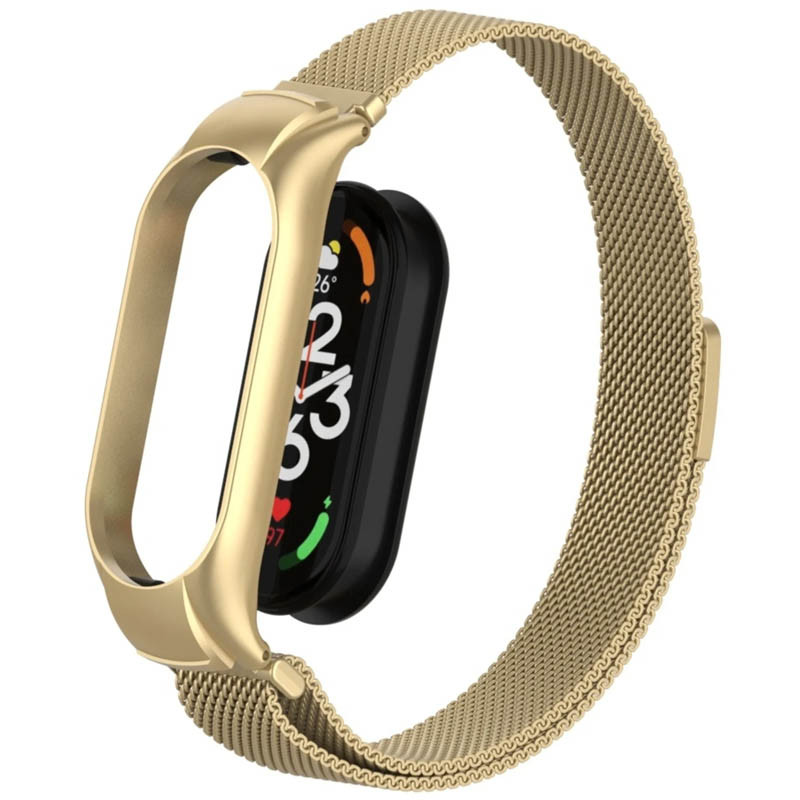Ремінець Milanese Loop Design для Xiaomi Mi Band 5/6 Vintage gold