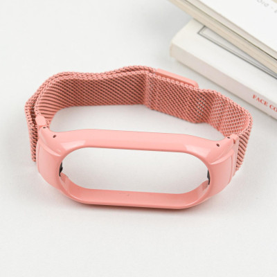 Ремінець Milanese Loop Design для Xiaomi Mi Band 7 Peach