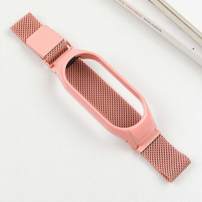 Ремінець Milanese Loop Design для Xiaomi Mi Band 7 Peach
