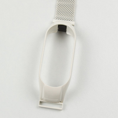 Ремінець Milanese Loop Design для Xiaomi Mi Band 7 White