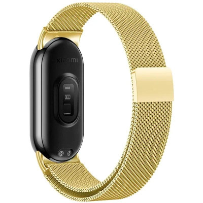 Ремінець Milanese Loop New Design для Xiaomi Mi Band 8/9/10 Gold
