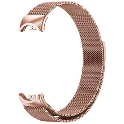 Ремінець Milanese Loop New Design для Xiaomi Mi Band 8/9/10 Rose Pink