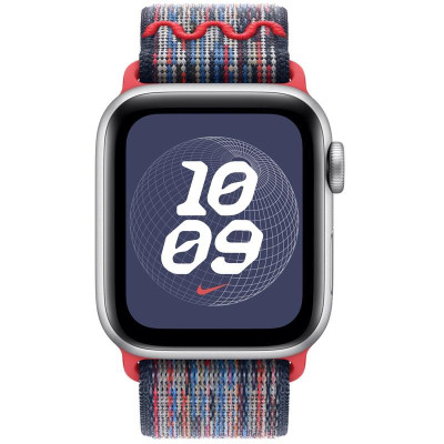 Ремінець Nike Sport Loop для Apple Watch 38/40/41/42mm(ser.10) Blue / Red Ремінець Nike Sport Loop для Apple Watch 38/40/41/42mm(ser.10) Blue / Red
