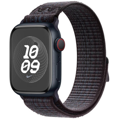 Ремінець Nike Sport Loop для Apple Watch 38/40/41/42mm(ser.10) Black / Blue Ремінець Nike Sport Loop для Apple Watch 38/40/41/42mm(ser.10) Black / Blue