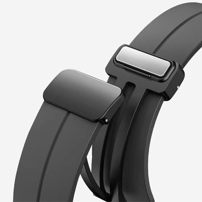 Ремінець Line Magnetic для Xiaomi Mi Band 9/8/10 Чорний / Black Ремінець Line Magnetic для Xiaomi Mi Band 9/8/10 Чорний / Black