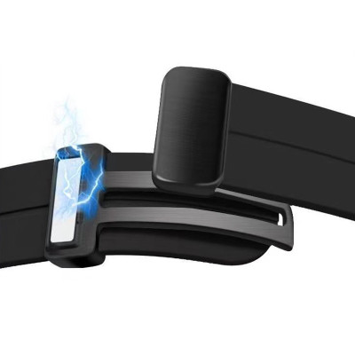 Ремінець Line Magnetic для Xiaomi Mi Band 9/8/10 Чорний / Black Ремінець Line Magnetic для Xiaomi Mi Band 9/8/10 Чорний / Black