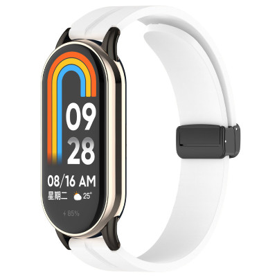 Ремінець Line Magnetic для Xiaomi Mi Band 9/8/10 Білий / White
