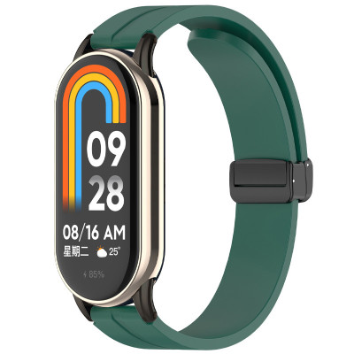 Ремінець Line Magnetic для Xiaomi Mi Band 9/8/10 Зелений / Green