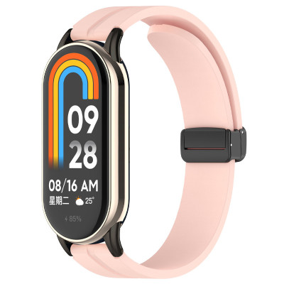 Ремінець Line Magnetic для Xiaomi Mi Band 9/8/10 Рожевий / Pink
