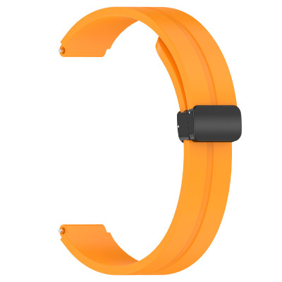 Ремінець Line Magnetic для Xiaomi Mi Band 9/8/10 Помаранчевий / Orange