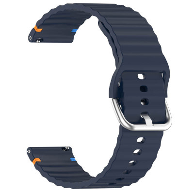 Силіконовий ремінець Wavy для Smart Watch 20mm Midnight Blue
