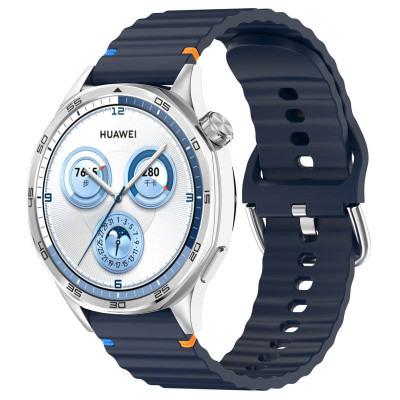 Силіконовий ремінець Wavy для Smart Watch 22mm Midnight Blue