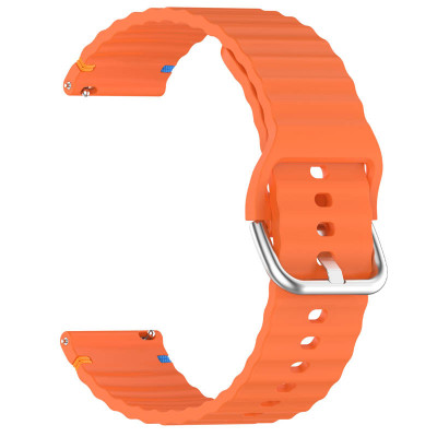 Силіконовий ремінець Wavy для Smart Watch 22mm Orange Силіконовий ремінець Wavy для Smart Watch 22mm Orange