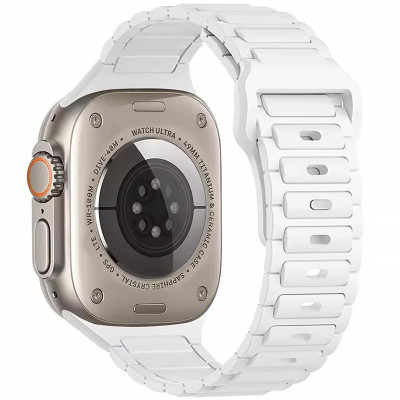 Силіконовий ремінець Defense для Apple Watch 42(ser.1-3)/44/45/46/49mm White