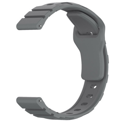 Силіконовий ремінець Defense для Smart Watch 20mm Grey