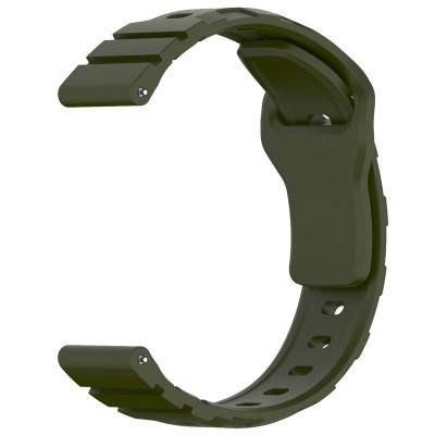 Силіконовий ремінець Defense для Smart Watch 20mm Dark Olive