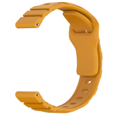Силіконовий ремінець Defense для Smart Watch 20mm Dark Yellow Силіконовий ремінець Defense для Smart Watch 20mm Dark Yellow