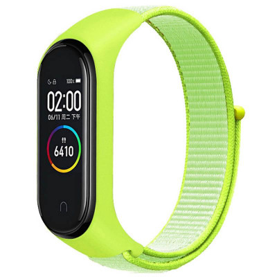 Ремінець Nylon New для Xiaomi Mi Band 3/4/5/6/7 Light Green