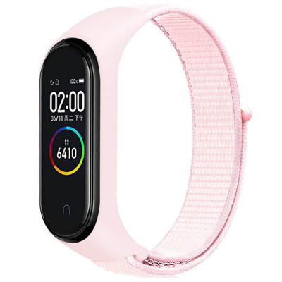 Ремінець Nylon New для Xiaomi Mi Band 3/4/5/6/7 Pearl Powder