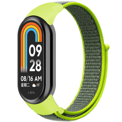 Ремінець Nylon New для Xiaomi Mi Band 8/9/10 Bright Green