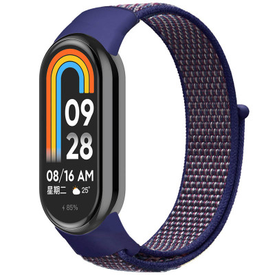 Ремінець Nylon New для Xiaomi Mi Band 8/9/10 Navy Blue