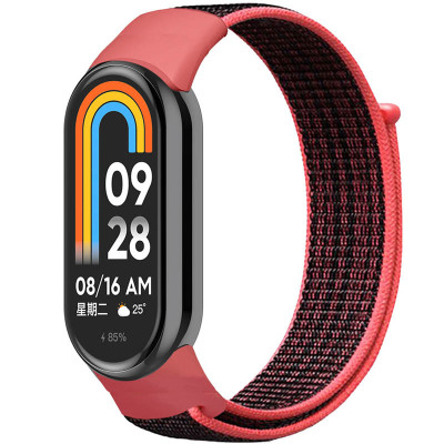 Ремінець Nylon New для Xiaomi Mi Band 8/9/10 Pomegranate Red