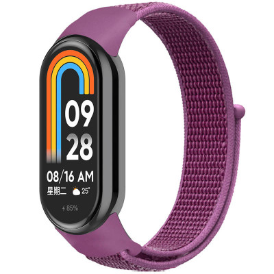 Ремінець Nylon New для Xiaomi Mi Band 8/9/10 Purple