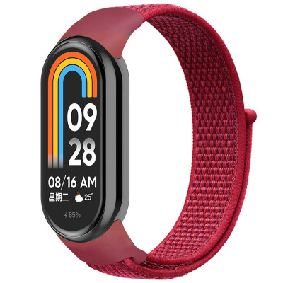 Ремінець Nylon New для Xiaomi Mi Band 8/9/10 Red