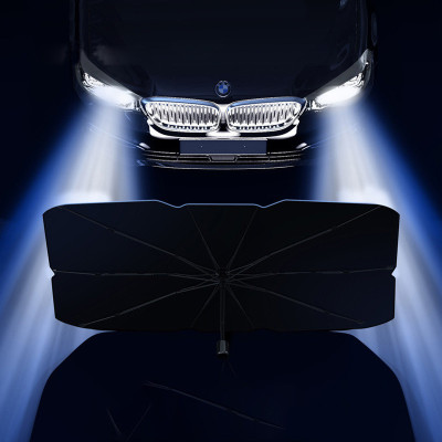 Сонцезахисна парасолька для автомобіля (1.40x0.80m) Black