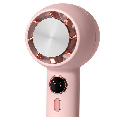 Портативний вентилятор YL007 with Display з підставкою для телефону 2000mAh Pink