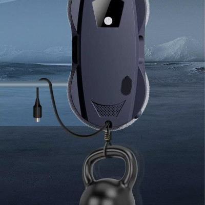 Робот для мийки вікна DJET W124D з двостороннім автоматичним розпилювачем води Black