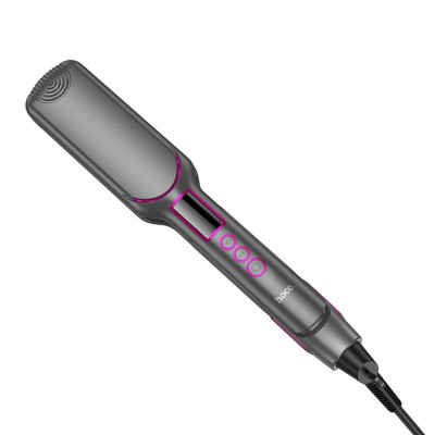Випрямляч для волосся Hoco HP42 Wide board hair straightener with digital display Gray