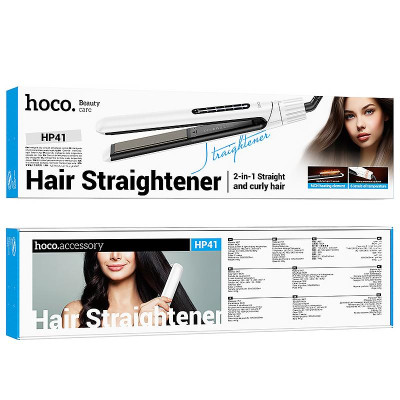 Випрямляч для волосся Hoco HP41 Crystal Smooth White Випрямляч для волосся Hoco HP41 Crystal Smooth White