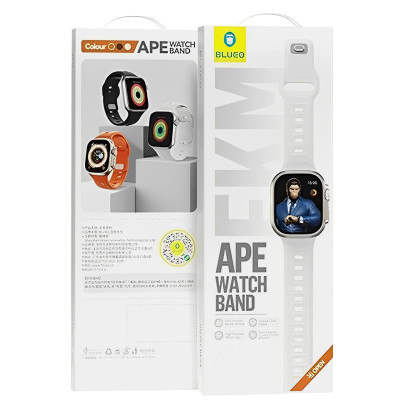 Ремінець BlueO Fluoro Rubber Sport для Apple Watch 42(ser.1-3)/44/45/46/49mm Black Ремінець BlueO Fluoro Rubber Sport для Apple Watch 42(ser.1-3)/44/45/46/49mm Black