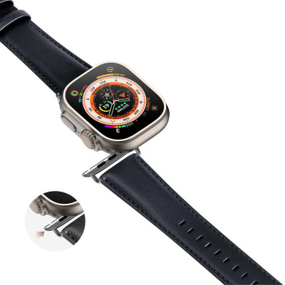 Ремінець Dux Ducis Leather Strap Classic для Apple Watch 38/40/41/42mm(ser.10) Black Ремінець Dux Ducis Leather Strap Classic для Apple Watch 38/40/41/42mm(ser.10) Black