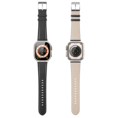 Ремінець Dux Ducis Leather Strap Classic для Apple Watch 38/40/41/42mm(ser.10) Black Ремінець Dux Ducis Leather Strap Classic для Apple Watch 38/40/41/42mm(ser.10) Black