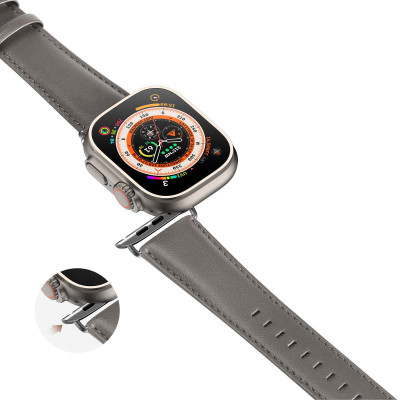Ремінець Dux Ducis Leather Strap Classic для Apple Watch 42(ser.1-3)/44/45/46/49mm Grey Ремінець Dux Ducis Leather Strap Classic для Apple Watch 42(ser.1-3)/44/45/46/49mm Grey