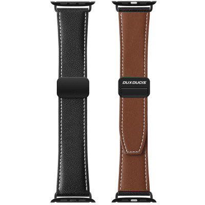 Ремінець Dux Ducis Genuine Leather для Apple Watch 42(ser.1-3)/44/45/46/49mm Black