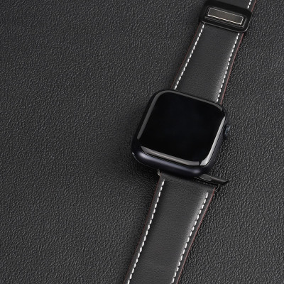 Ремінець Dux Ducis Genuine Leather для Apple Watch 42(ser.1-3)/44/45/46/49mm Black