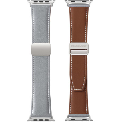 Ремінець Dux Ducis Genuine Leather для Apple Watch 42(ser.1-3)/44/45/46/49mm Grey